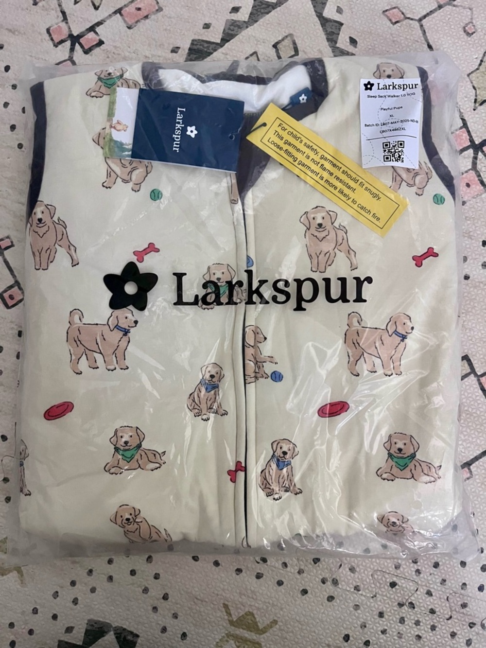 NWT two gender neutral Larkspur Baby Sleep Sack Walkers 1.0 TOG size XL